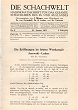 DIE SCHACHWELT / 1911 vol 1, no 2